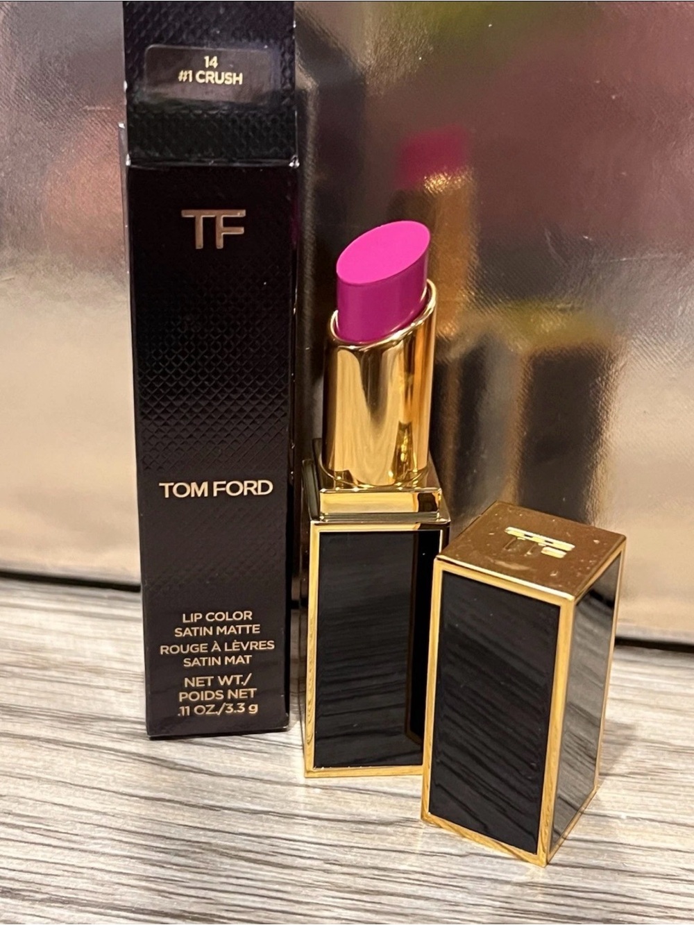 14 #1 Crush Tom Ford Lip Color Satin Matte Lipstick 0.11 oz BNIB